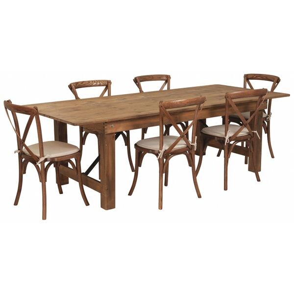 Rectangle Antique Farm Table, 40