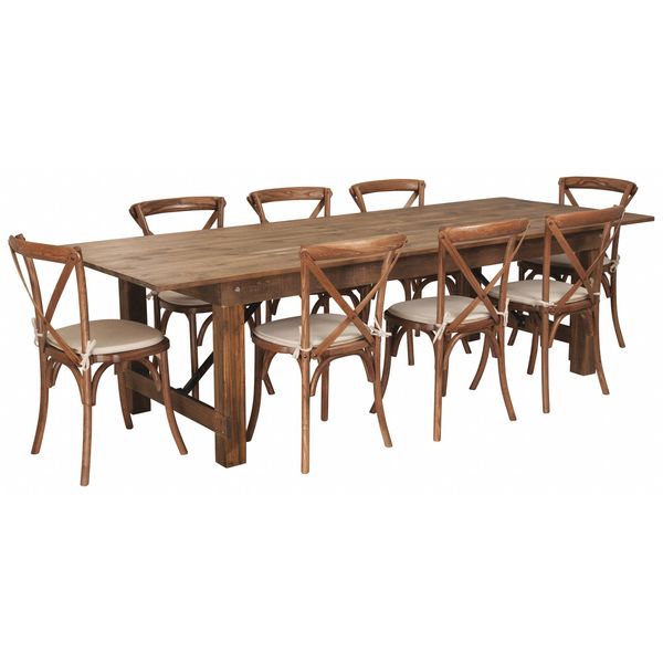 Rectangle Antique Farm Table, 40
