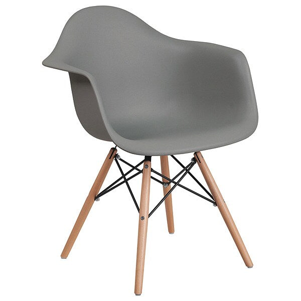 Moss Gray Chair, 24.5 W 25