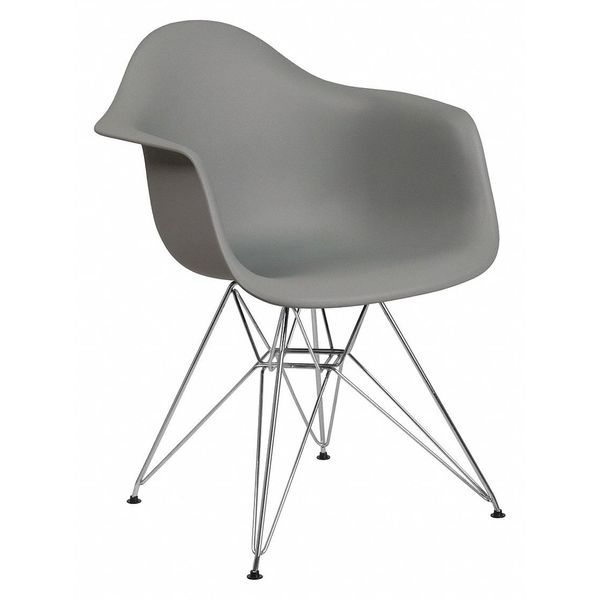 Moss Gray Chair, 24.5 W 25