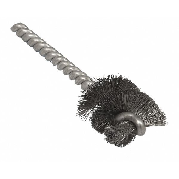 Burr Brush, .005, HC Steel, 1/2