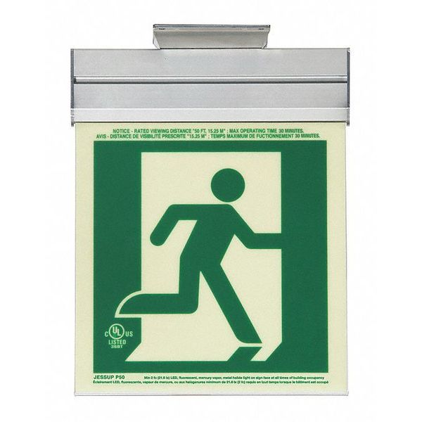 Running Man 2FC, Double-Side, Acrylc, Green