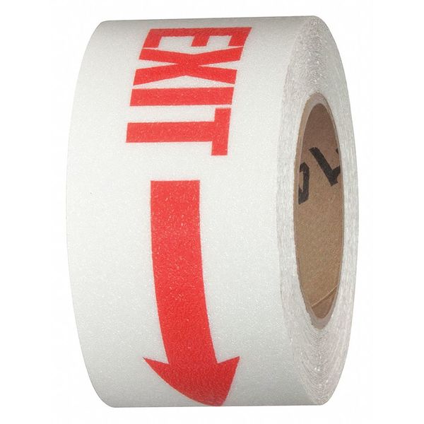 Exit Arrow, White/Red 3