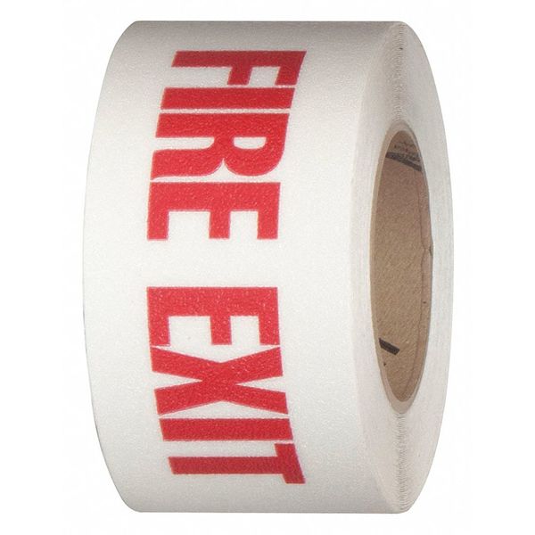 Fire Exit, White/Red, 3