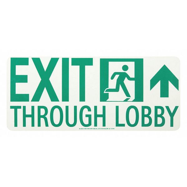 Lobby Exit Runnng Man Rght Forward Arrow