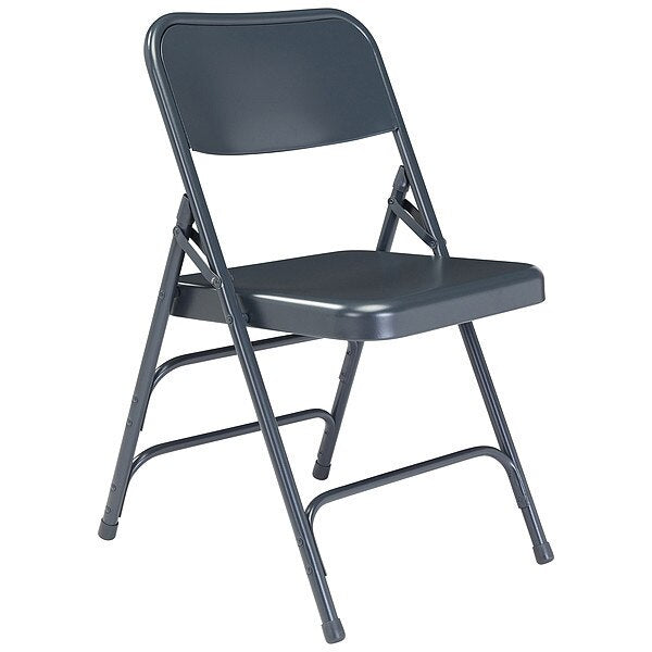 Folding Chair, Blue, 18-3/4 In., PK4