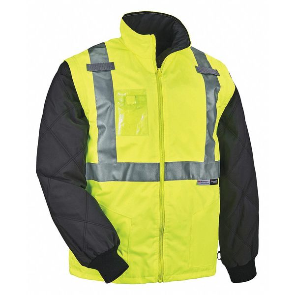 Convertible Thermal Jacket, Lime, Small