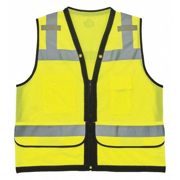 Orange Mesh Surveyors Vest, Lime, 2XL/3XL