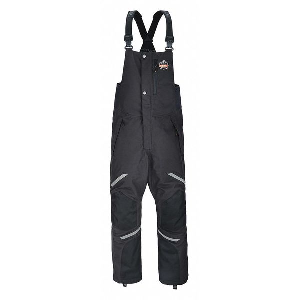 Thermal Bib Overalls, Black, Large