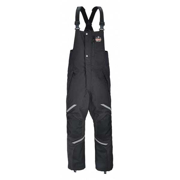 Thermal Bib Overalls, Black, 2XL