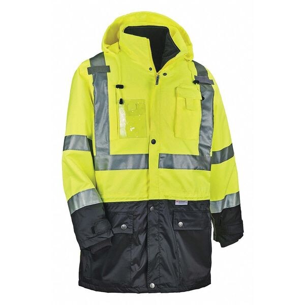 Hi Vis Thermal Jacket Kit, Lime, 5XL