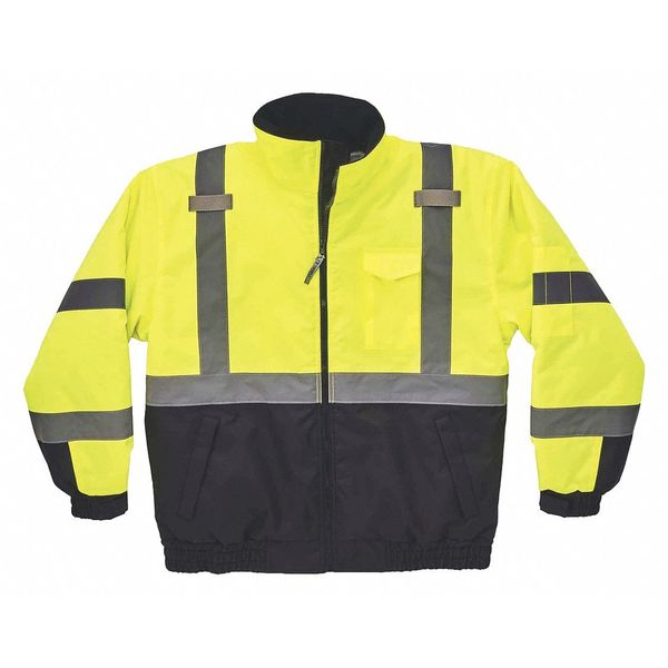 Quilted Bomber Jacket, Lime, Medium