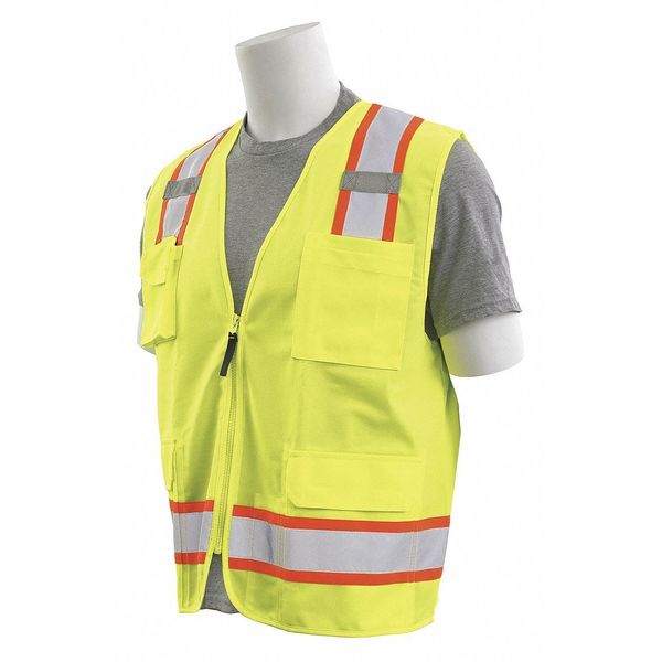 Surveyor Vest, ANSI Class 2, Lime, XL