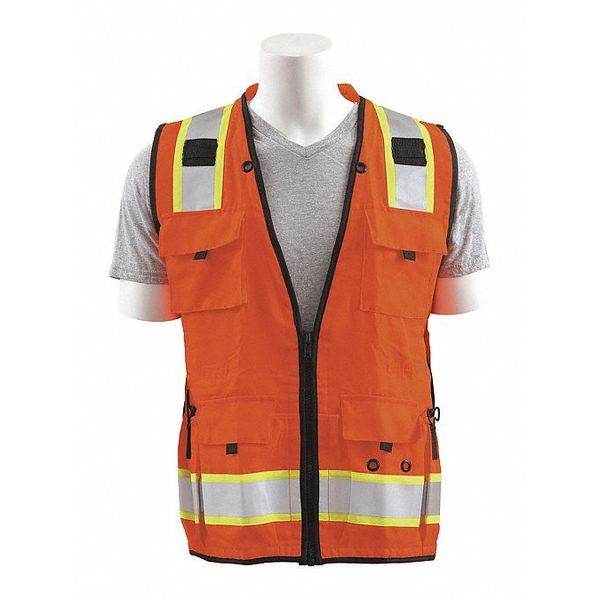 Surveyor Vest, Deluxe, Orange, LG