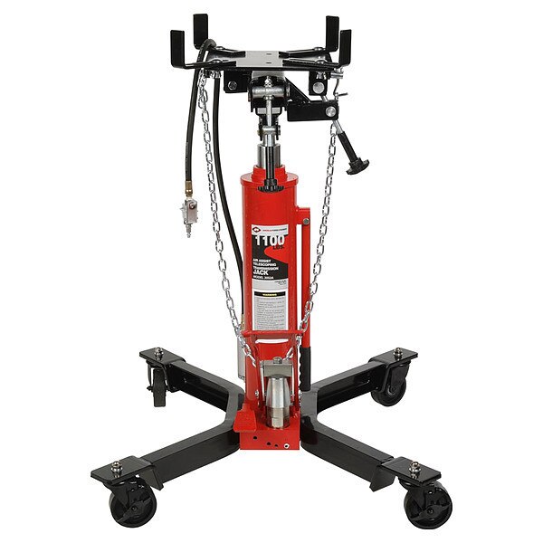 Transmission Jack, 1,100 lb, Air, Steel