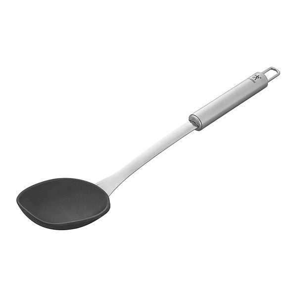 Silicone Serving Spoon, Stainless Steel
