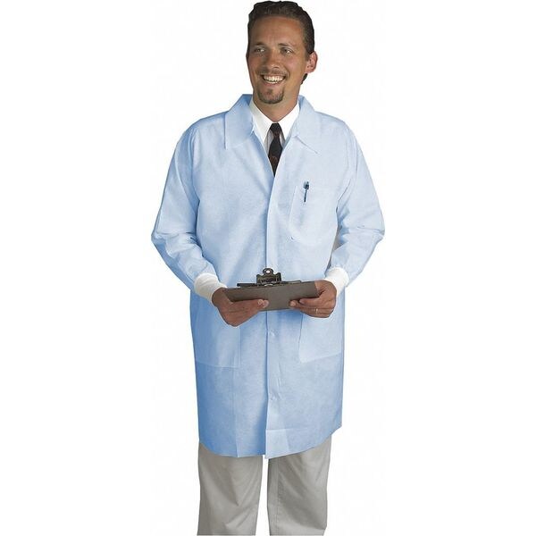 Critical Cover Alphaguard Lab Coat, Disposable, 3 Pckts, 2XL, PK30, Color: White