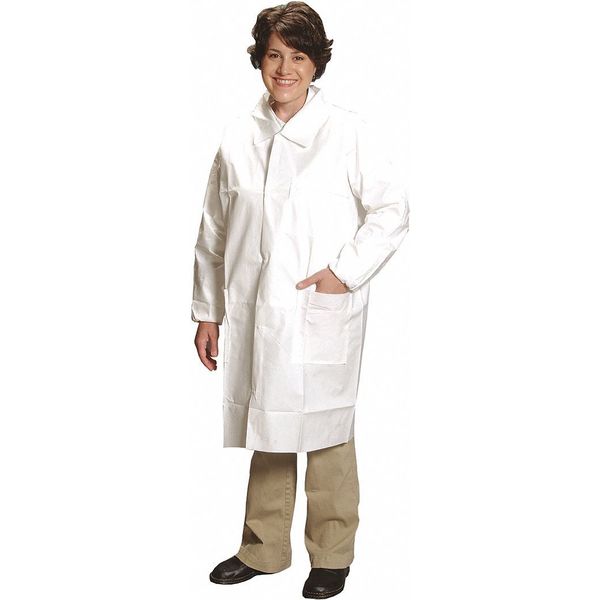 Critical Cover Comfortech Lab Coat, Disposable, 3 Pckts, 3XL, PK25