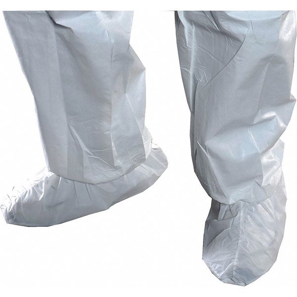 Critical CoverÂ® SafeStepÂ® Shoe Cover, Anti-Skid Sole, M, White, PK200
