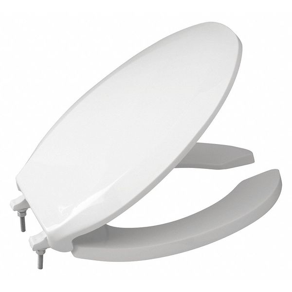 Toilet Seat, Heavy Duty, With Cover, Elongated, White