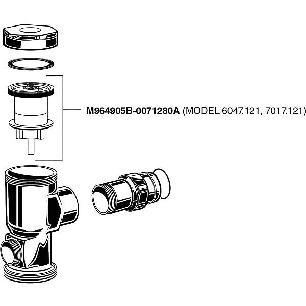 1.28 gpf, Toilet Flush Valve Piston Assembly