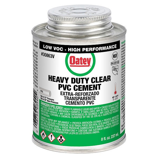 Cement, Brush-Top Can, 8 fl oz, Clear