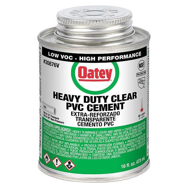 Cement, Brush-Top Can, 16 fl oz, Clear