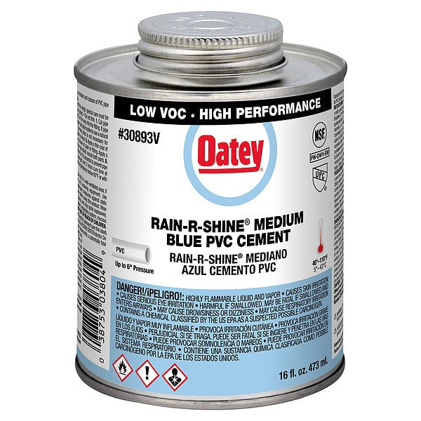 Cement, Brush-Top Can, 16 fl oz, Blue