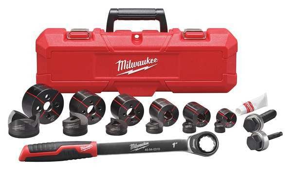 Milwaukee EXACT, Knockout Punch Set, Capacity 10 ga, 15 piece
