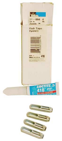Fish Tape, Round, Steel, 3-1/2 in. L