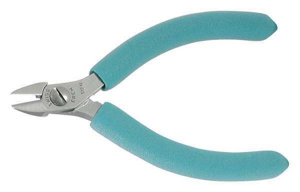 4 1/2 in 500 Diagonal Cutting Plier Semiflush Cut Oval Nose Uninsulated