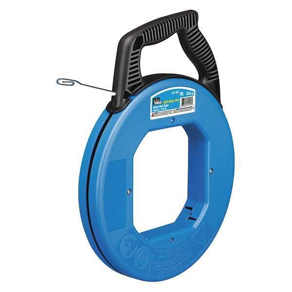 Fish Tape, 1/4 In x 100 ft, Carbon Steel