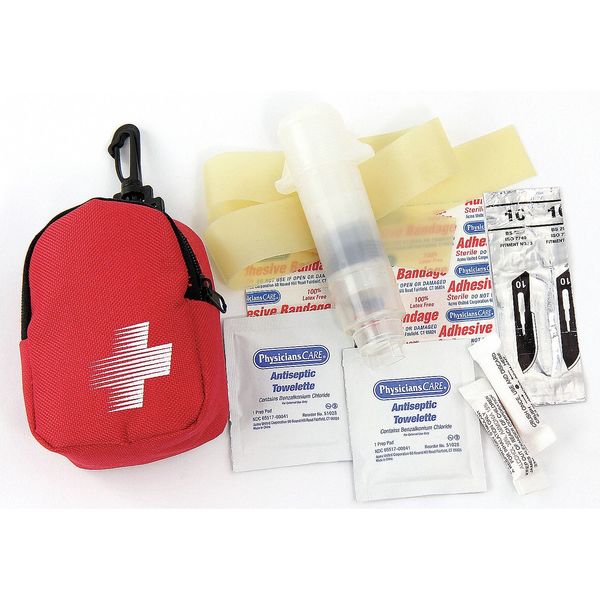 Snake Bite Kit, Red, 3-1/2inHx2-1/2inW