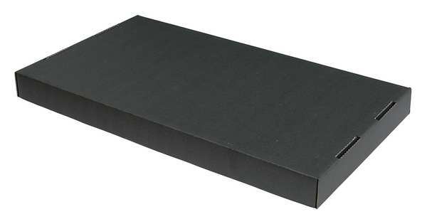 Cardboard ESD Conductive Lid, Black, 18 1/2 in L, 10 3/4 in W, 2 1/4 in H