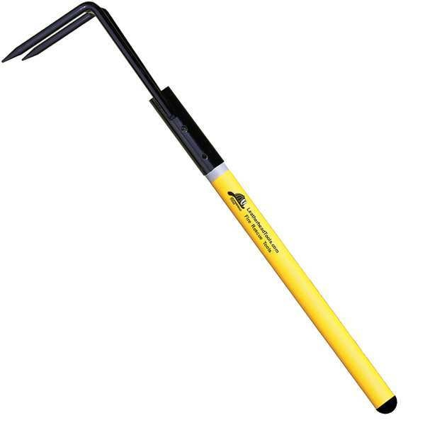 Rubbish Hook, 3 ft. Pro-Lite Pole, HiViz Yellow