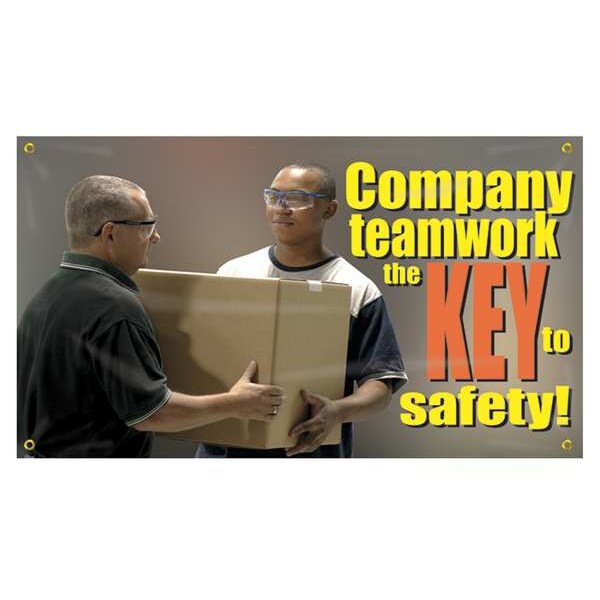 Banner, Company Teamwork, 24 x 48 In.