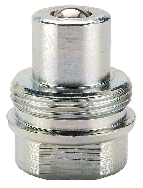 Hydraulic Quick Connect Hose Coupling, Steel Body, Ball Lock, 1/4
