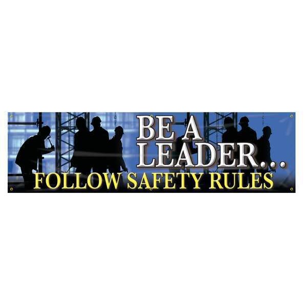 Banner, Be A Leader, 28 x 96 In.