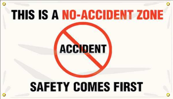 Banner, This Is No-Accident, 24 x 48 In.