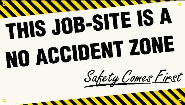 Banner, This Job-Site Is A No, 24 x 48 In.