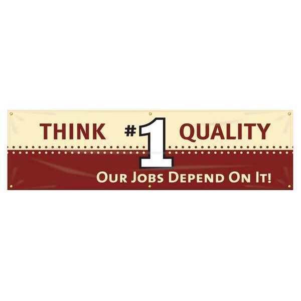 Banner, Think Quality, 28 x 96 In.
