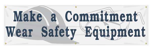Banner, Make A Commitment, 28 x 96 In.