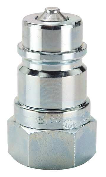 Hydraulic Quick Connect Hose Coupling, Steel Body, Sleeve Lock, 1/4