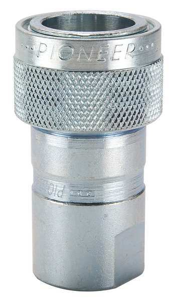Hydraulic Quick Connect Hose Coupling, Steel Body, Sleeve Lock, 7/8
