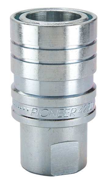 Hydraulic Quick Connect Hose Coupling, Steel Body, Sleeve Lock, 1/2