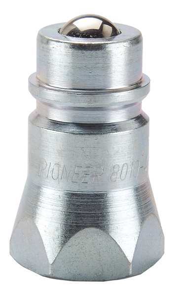 Hydraulic Quick Connect Hose Coupling, Steel Body, Ball Lock, 7/8