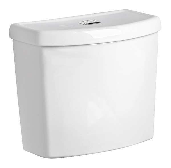 Toilet Tank, 1.1/1.6 gpf, Gravity Fed, Floor Mount, White