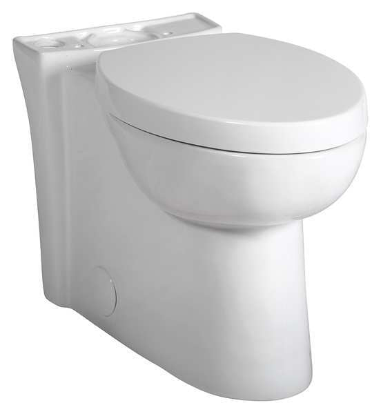 Toilet Bowl, 1.28 gpf, Gravity Fed, Floor Mount, Elongated, White