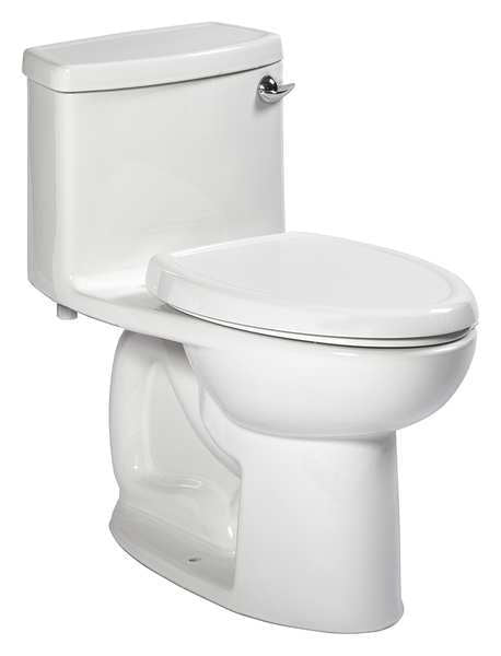 Tank Toilet, 1.28 gpf, Gravity Fed, Floor Mount, Elongated, White