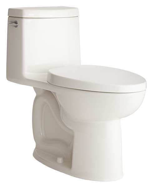 Tank Toilet, 1.28 gpf, Gravity Fed, Floor Mount, Elongated, White